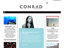 Tablet Screenshot of conradmagazine.com
